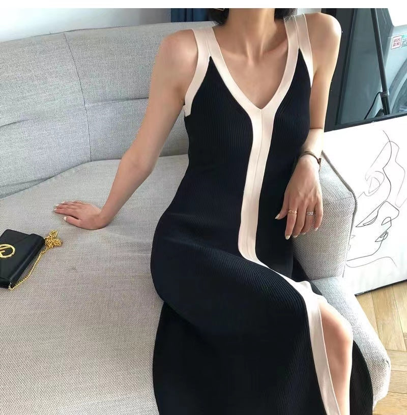 Vestido Midi Gola V Élen