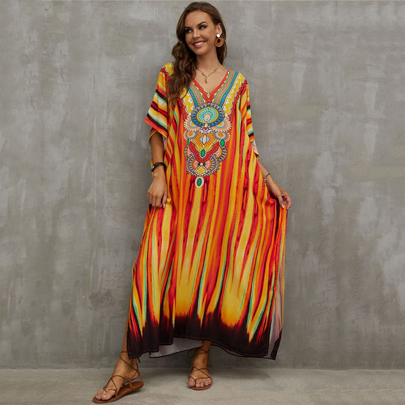 Vestido Kaftan Midi Harper