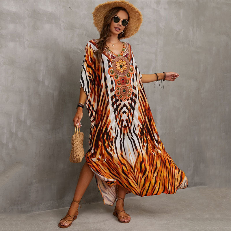 Vestido Kaftan Midi Harper