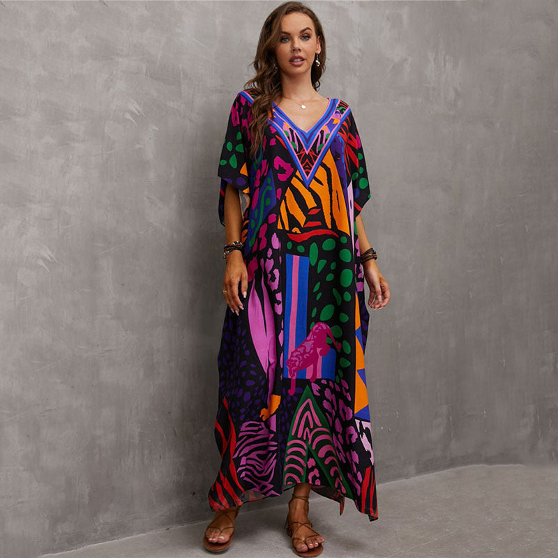 Vestido Kaftan Midi Harper