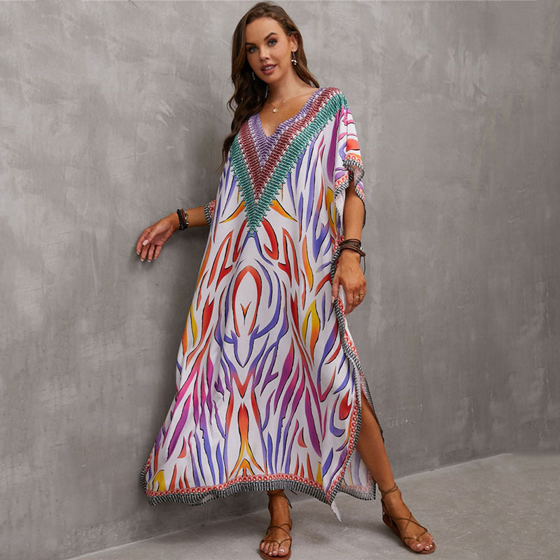 Vestido Kaftan Midi Harper